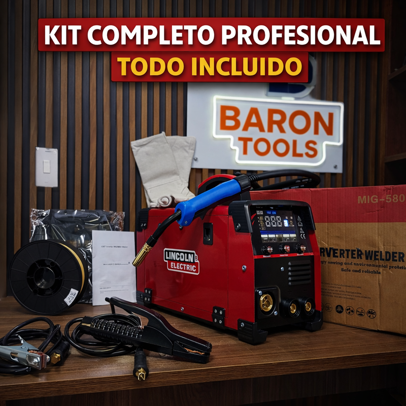 Soldadora Multiproceso 580A MIG/MMA/TIG — Carrete 5kg foto 3