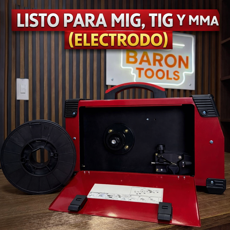 Soldadora Multiproceso 580A MIG/MMA/TIG — Carrete 5kg foto 5